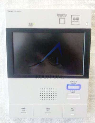 パレステージ六町Ⅳのセキュリティ|モニター付きインターホンです。