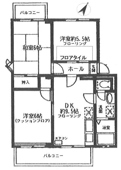サンビレッジ清瀬Bの間取り