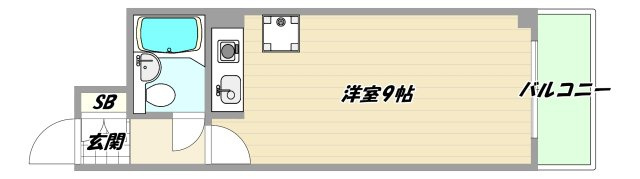 大阪市東淀川区東中島１丁目の賃貸マンションの間取り