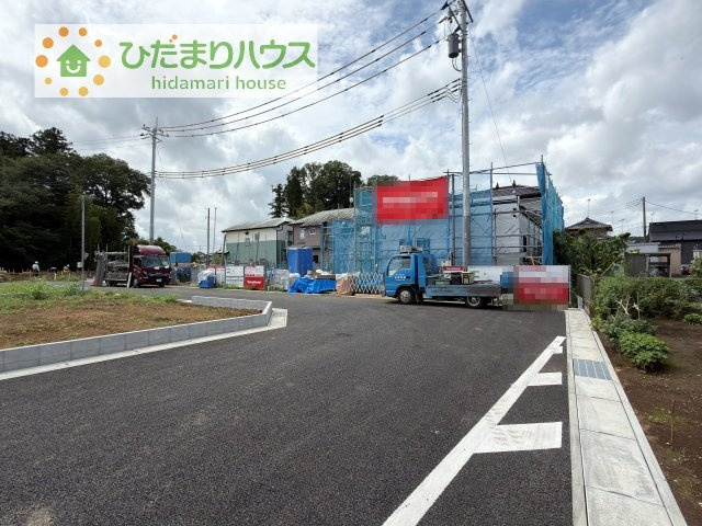 【前面道路含む現地写真】 | 土浦市高岡　新築戸建　4号棟 | 8/17撮影