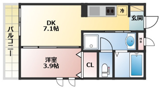 【間取り】 | 仮)アヴェルーチェ三条堀川