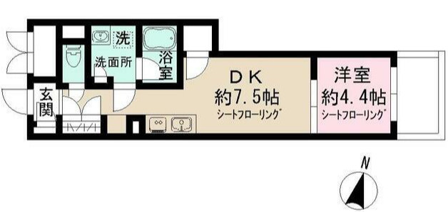 Ａｄｍｉｒａｌ　Ｈｉｍｏｎｙａの間取り