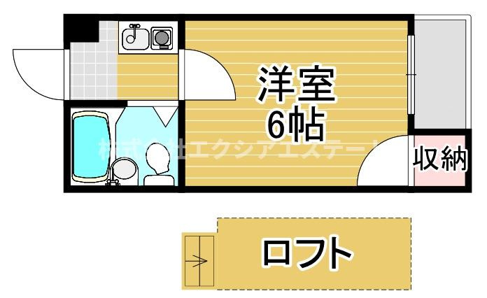 アパートメント住之江の間取り