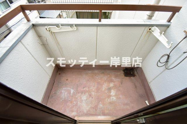 アパートメント住之江のバルコニー