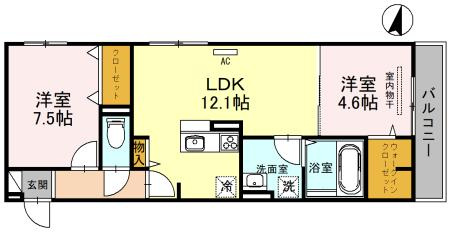 【間取り】 | アークグレイス源氏ケ丘