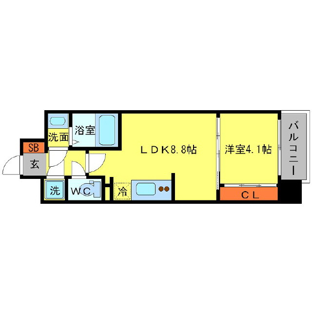 SERENiTE本町エコートの間取り