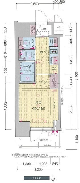 プレサンス松屋町ヴィゴラスの間取り