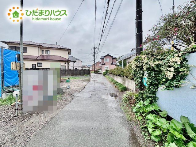 上尾市平方4期　新築戸建　グラファーレ05の前面道路含む現地写真|9/7撮影