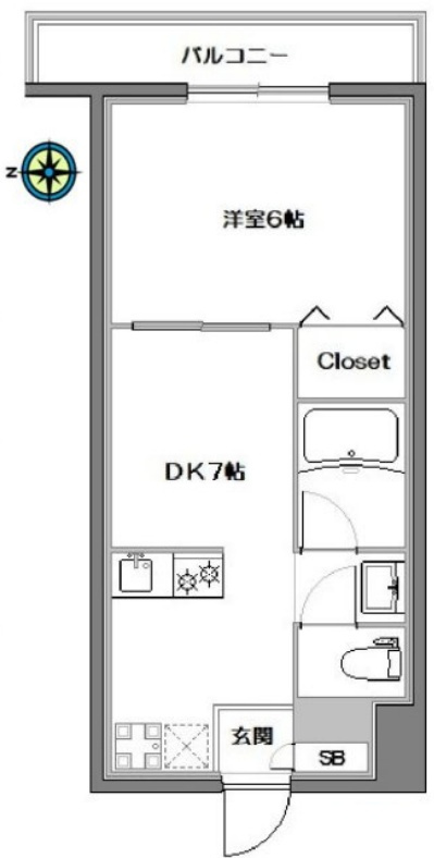 Ｃｙｐｒｅｓｓ　Ｆｌａｔの間取り