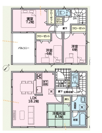 加東市下滝野　第10期　新築一戸建ての間取り|3号地