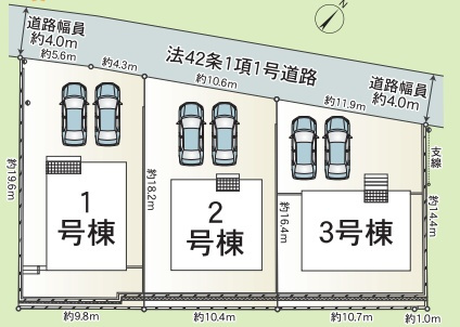 加東市下滝野　第10期　新築一戸建ての区画図|全3区画