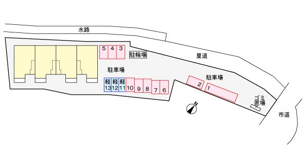 ヒルズワン・橘の区画図