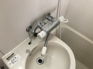 スペースが確保できる洗面所です