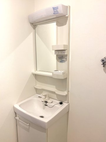 小物の整理に便利なトレー付き洗面化粧台