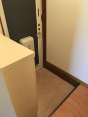 落ち着いた玄関です