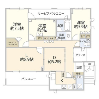 【間取り】 | グラン・ペルフェクティオ | 間取りです。