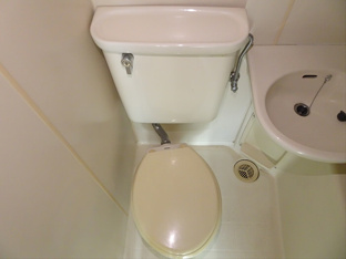 落ち着いた色調のトイレです