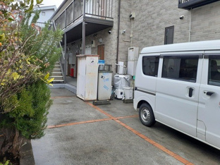 駐車場に車を止められます