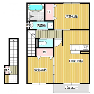 【間取り】 | アビタシオンプリュネ