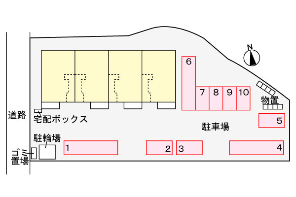 サニーハウスＹＭの区画図