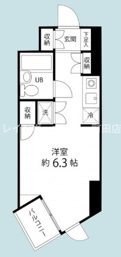 ドミトリー原町田※初期費用分割後払いサービス利用可能物件の間取り