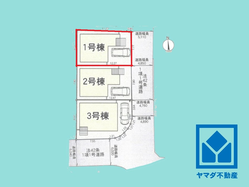 宇治市伊勢田町　第1の区画図