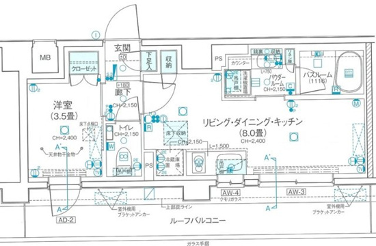 デュオステージ武蔵関の間取り