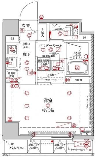 クレイシア森下ステーションサイトの間取り|間取りです。