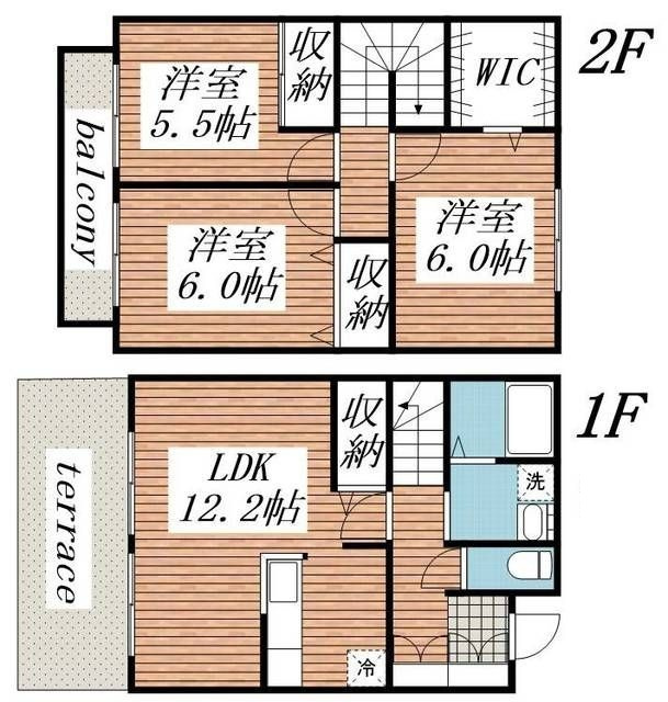 テラスルミエールの間取り|間取りです。