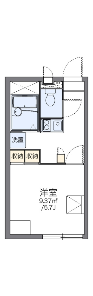 レオパレスインランドシーⅡ の間取り