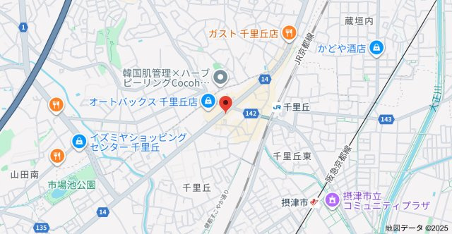 千里丘アベニューの地図