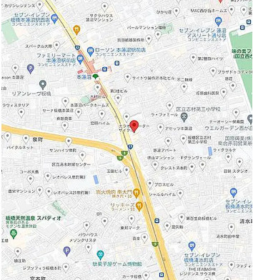 ダイヤモンドレジデンス蓮沼町の地図