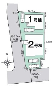 狭山市柏原　新築分譲　西武新宿線『狭山市駅』バス12分　【柏原小学区】の区画図