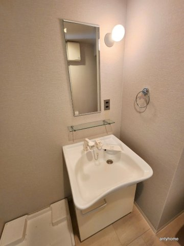 レジュールアッシュ谷町の洗面所