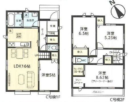 守谷市薬師台2丁目7番　新築戸建　C号棟
