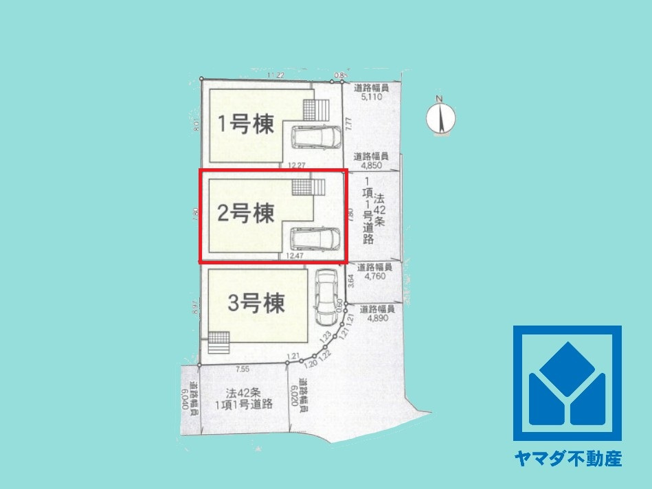 宇治市伊勢田町　第1の区画図