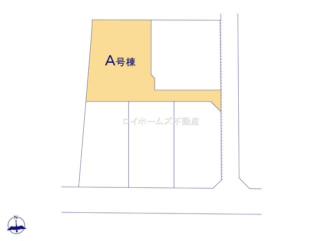 【区画図】 | 一宮市時之島字新田東37『仲介料無料』新築戸建て | A号棟