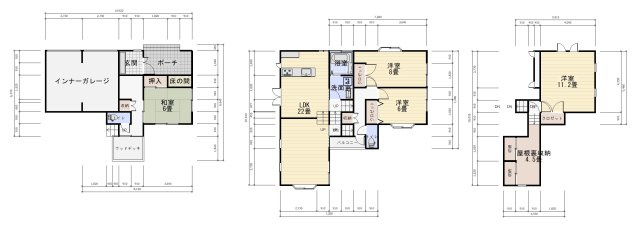 茨曽根戸建住宅の間取り