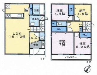 【間取り】 | 新築戸建　神戸市垂水区狩口台５丁目 | ３ＬＤＫ＋Ｓ