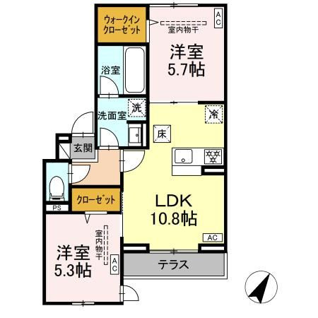 【間取り】 | イヴレーア南台(イヴレーアミナミダイ)