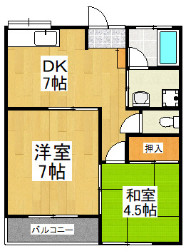 ハイツＧ＆Ｂの間取り