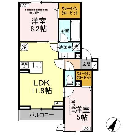 【間取り】 | イヴレーア南台(イヴレーアミナミダイ)