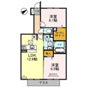 【間取り】 | 2LDKの間取り図