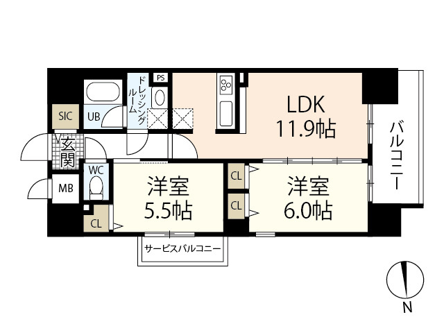 【間取り】 | セントラルアヴェニュー田町