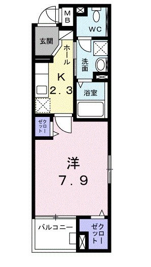 【間取り】 | ＳＵＮ１６浜町