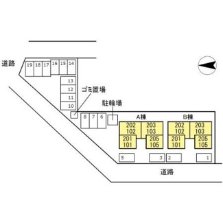 【区画図】 | リビングタウン神原　B棟