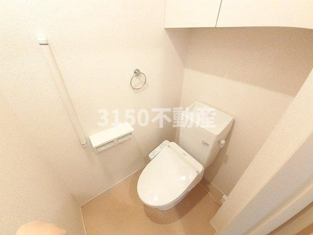 プリートンＢのトイレ|ゆったりとした空間のトイレです