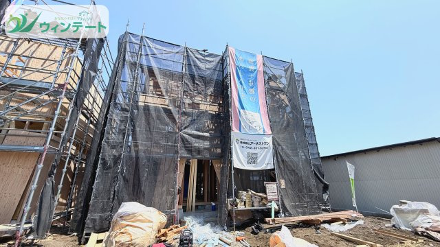 常総市若宮戸第2　新築戸建の外観|現在建築中です！お近くの同仕様内観の物件も見れますのでお気軽にお問い合わせください！