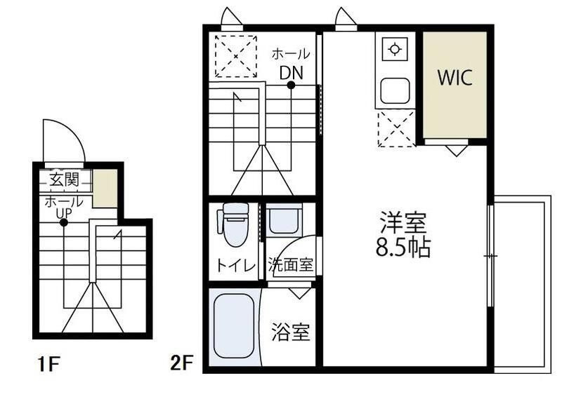 ラ・カゼッタＭの間取り|間取りです。