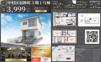 【名古屋市中村区宿跡町2丁目89−4新築戸建】仲介手数料無料！稲葉地小学校・豊正中学校の画像